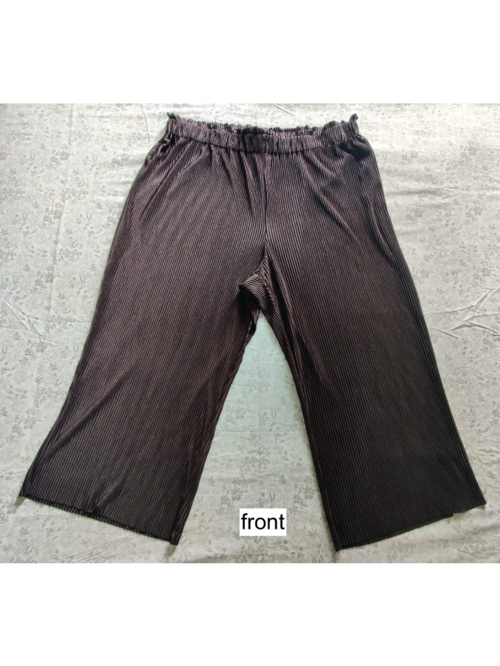 Joe Fresh Black Wide-Leg Jersey Culotte Pants – Plus-Size 1X - Picture 4 of 7